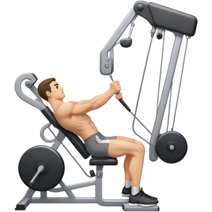 side-view man cable-machine tricep-pushdown emoji