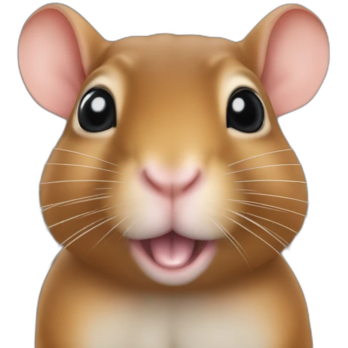 realistic brown agouti gerbil emoji