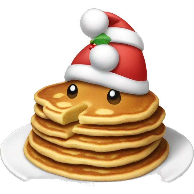 christmas pancake emoji