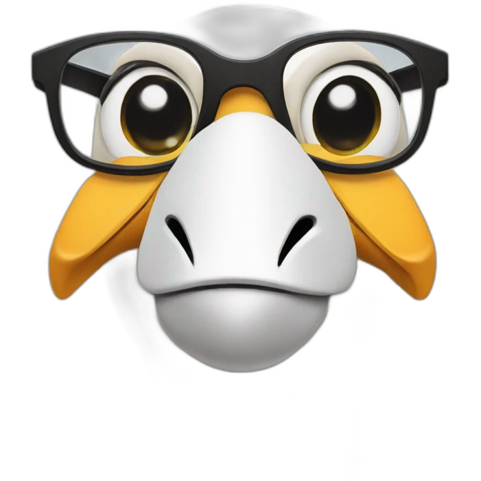 goose with glasses condemns emoji
