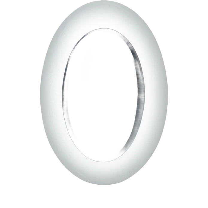 oval moonstone dark gray and white shades emoji