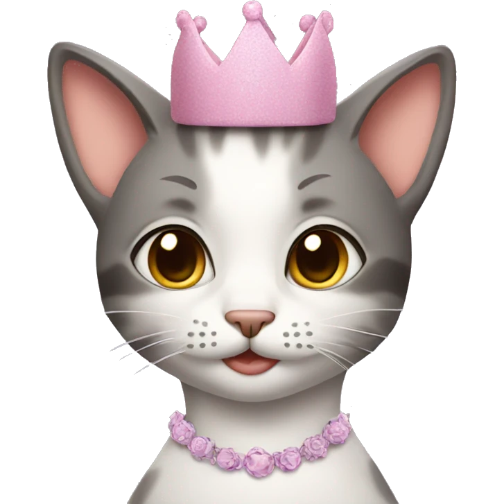 cat princess birthday emoji