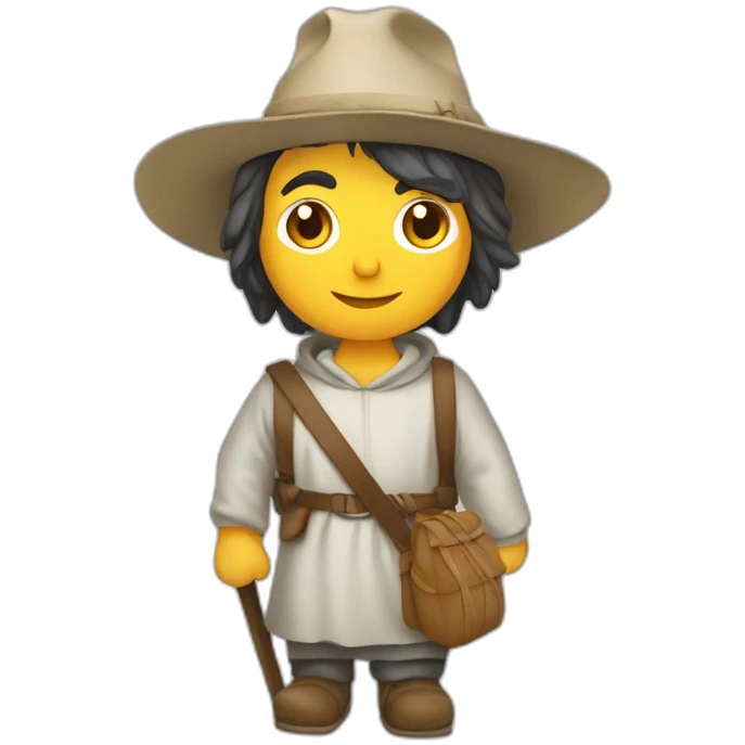 Peregrino camino santiago emoji
