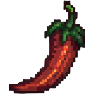 spicy chili pepper, vibrant, expressive emoji