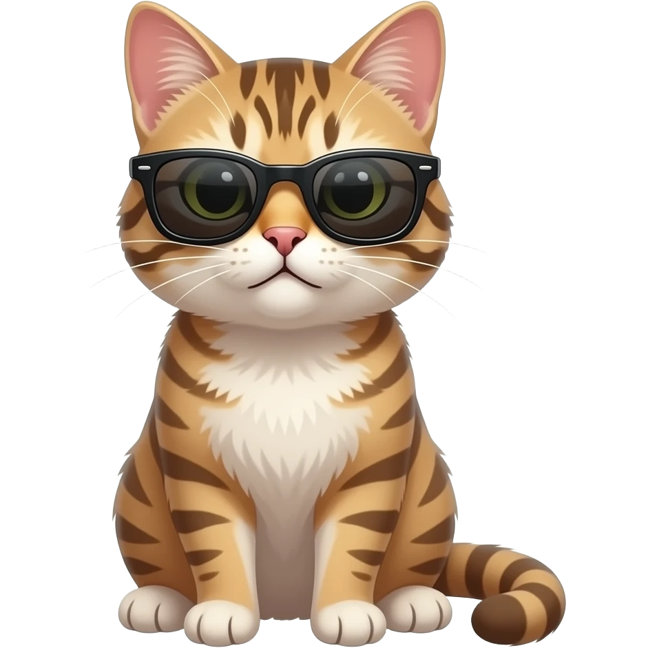 Cat wearing sunglasses emoji