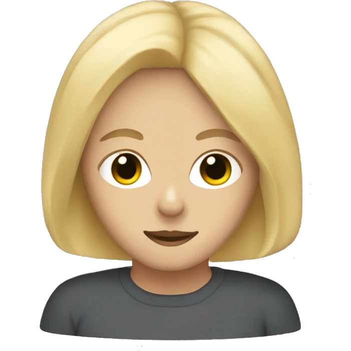 blond haired person with cat mask emoji