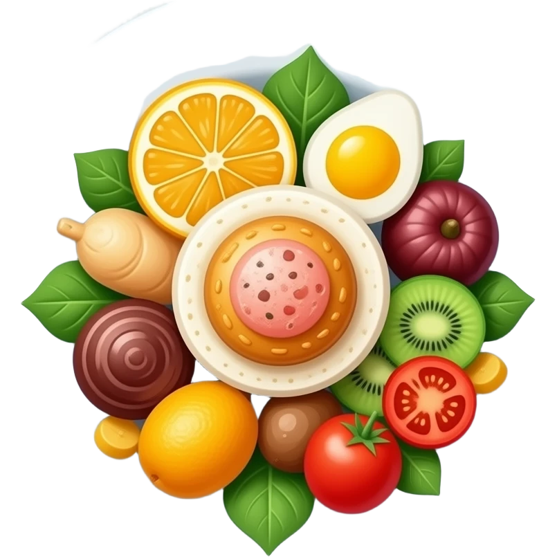 aethetic food plate emoji