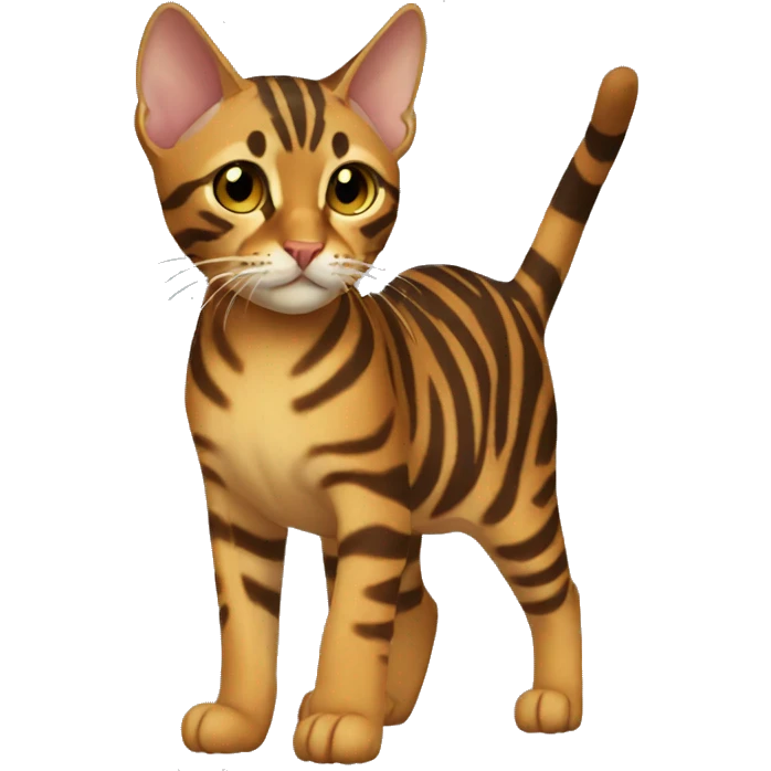 Toyger Cat Breed Full Body emoji