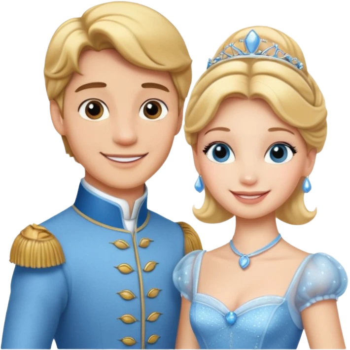 Cinderella and the Prince emoji