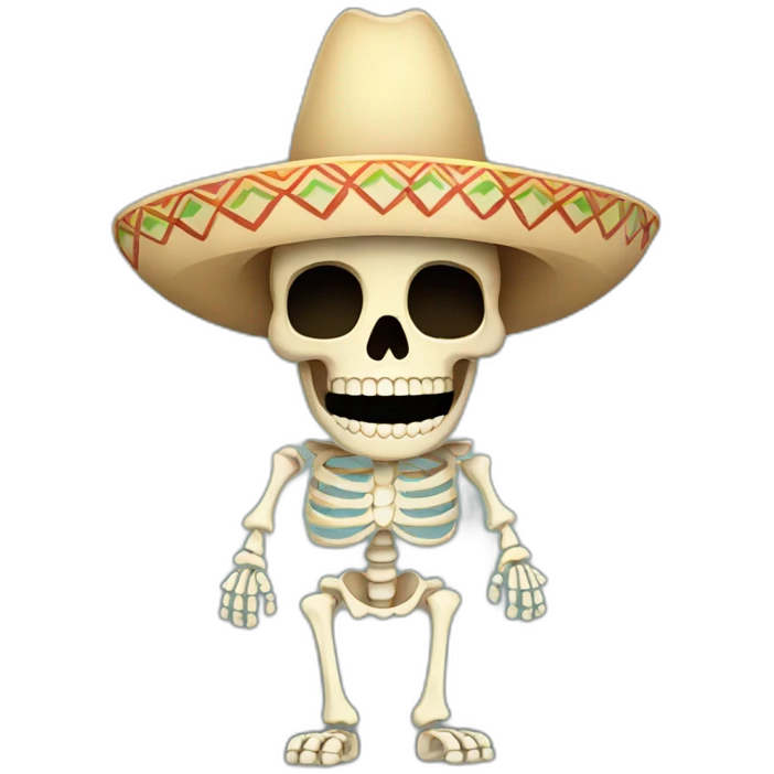 Mexican skeleton emoji