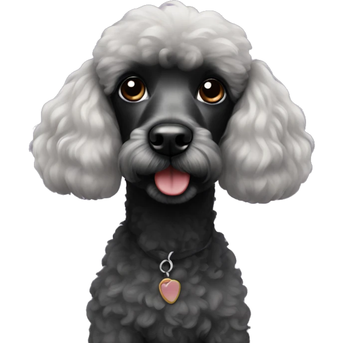 Black poodle emoji