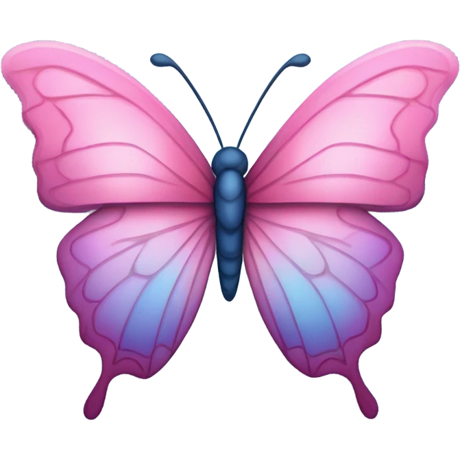 Pink butterfly emoji