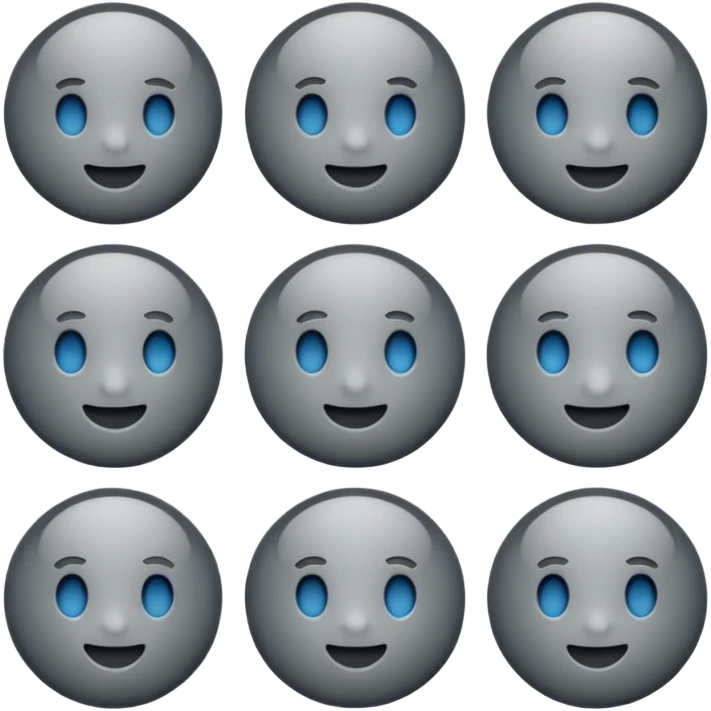 Gray circle emoji