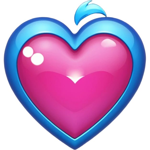 Corazón azul oscuro, con brillos, o sea una combinación de estos dos  💙💖 emoji