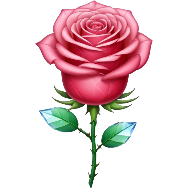 Rose made out of crystal  emoji