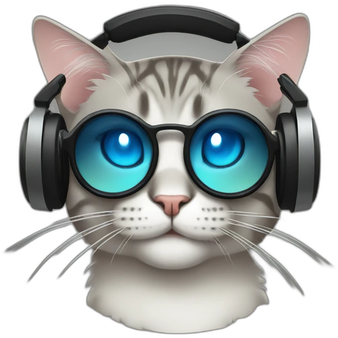 DJ cat emoji