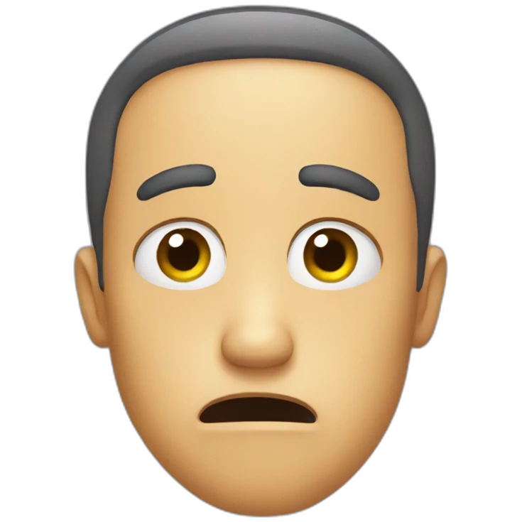 Anxiety face emoji