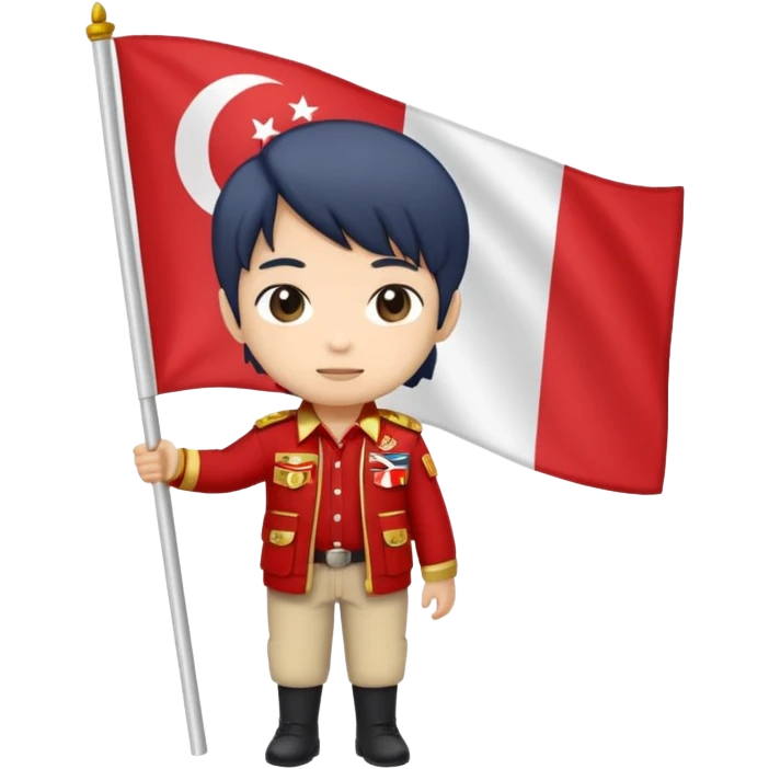 chibi 2d kemerdekaan emoji