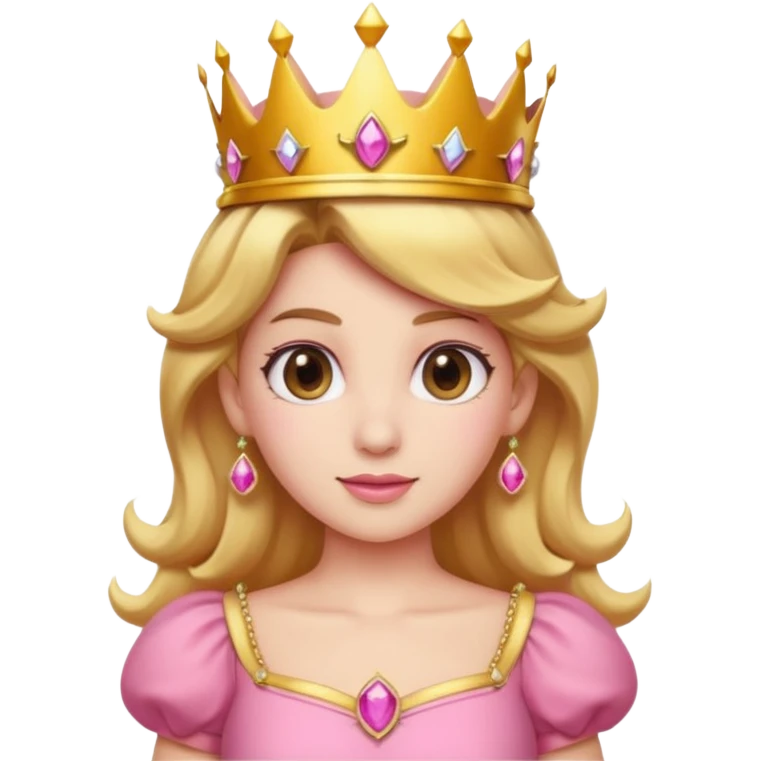 princess peach mixed with a peach emoji