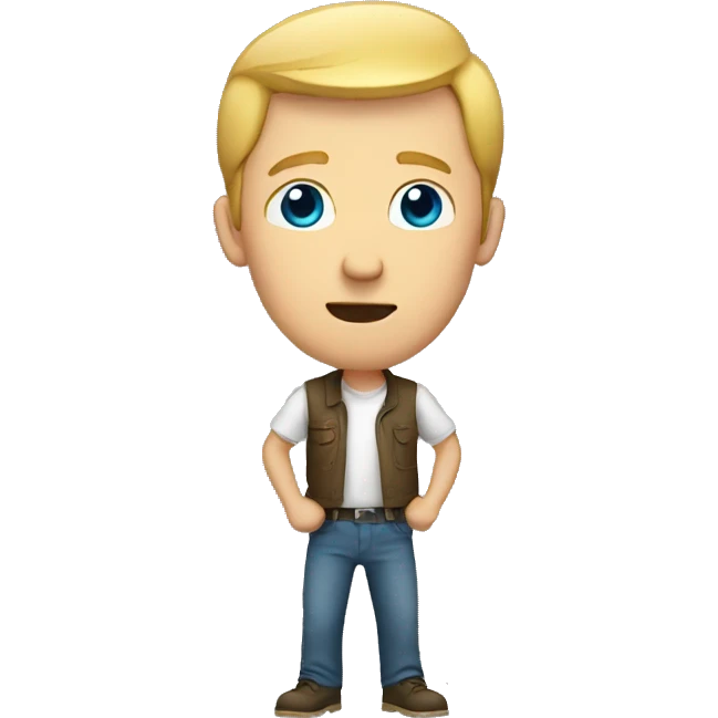 White Man showing stop sing  emoji