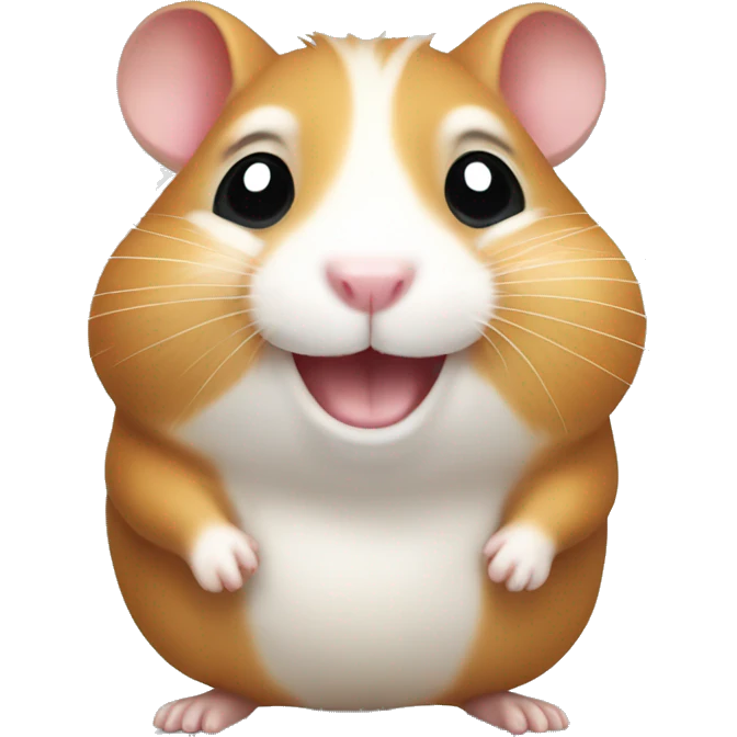 An happy hamster   emoji