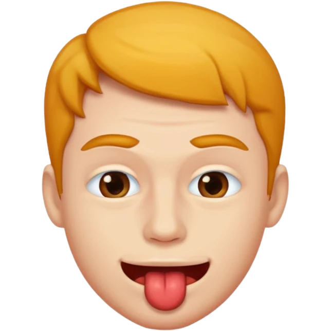 A man biting its lip emoji