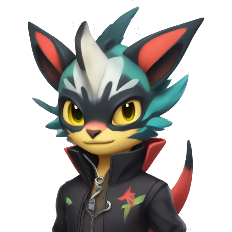  Kawaii Edgy Cool Beautiful Noivern-Nargacuga-Litten full body emoji
