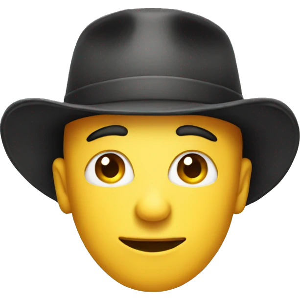Face with hat emoji