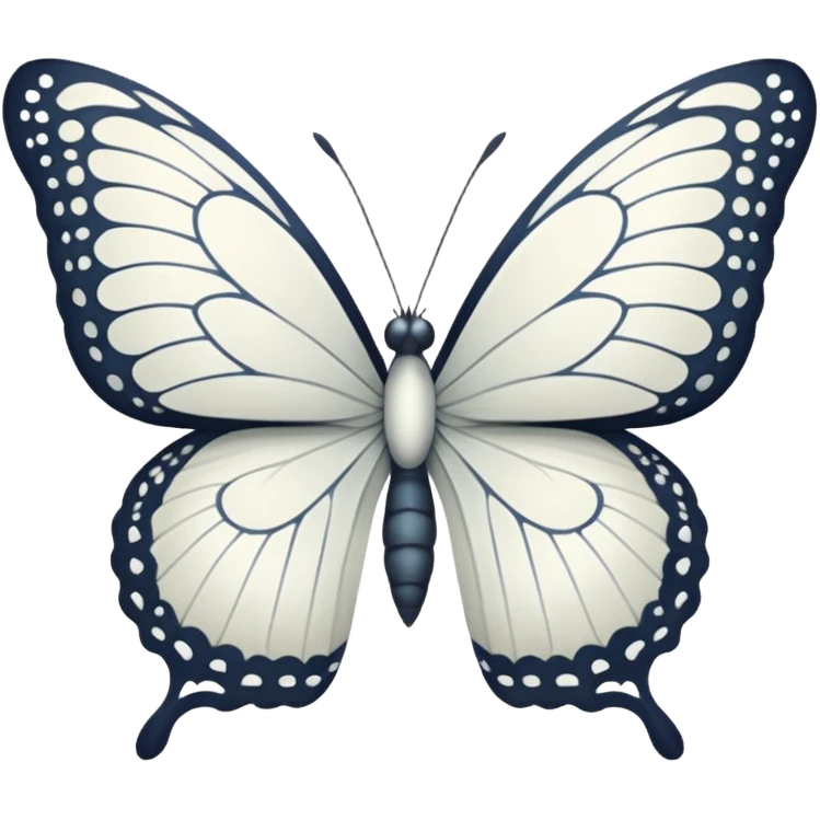 White butterfly emoji