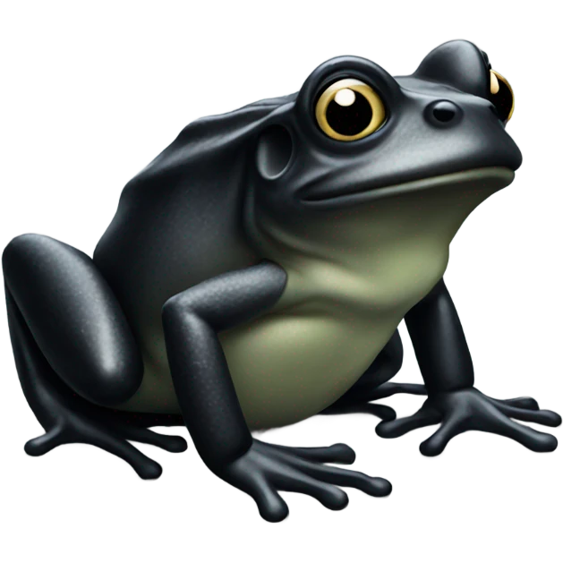 black frog emoji