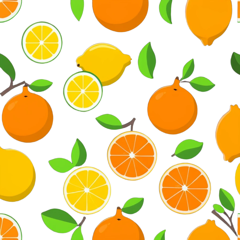 fresh citrus fruits high in vitamin C emoji