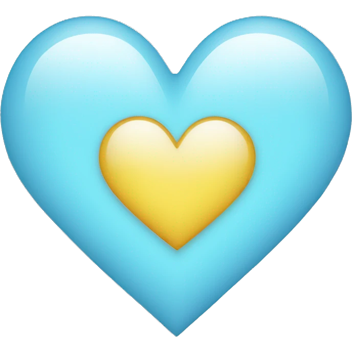 Light blue heart emoji