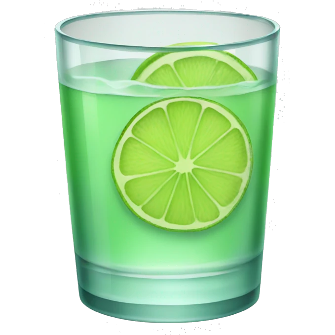 glass of fresh lime emoji