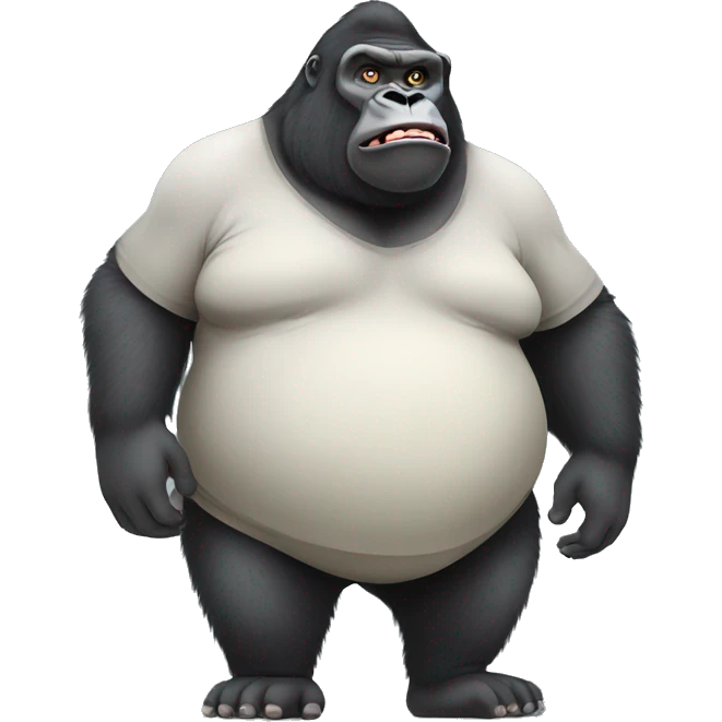 Obese gorilla  emoji