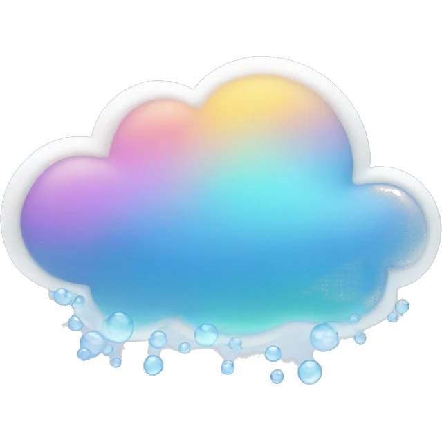 bubbles cloud  emoji