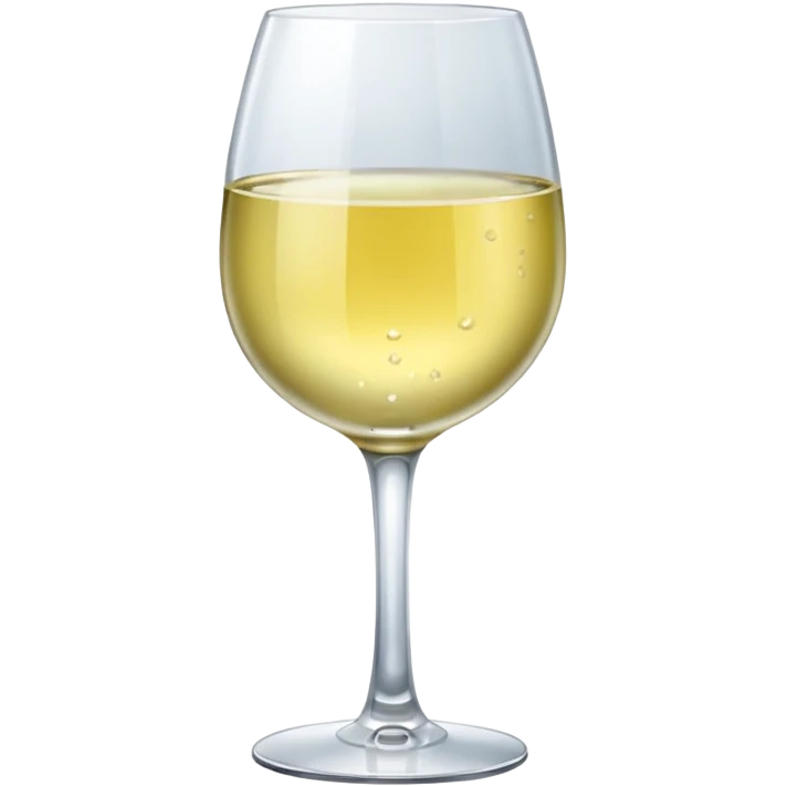 glass of light white wine  emoji