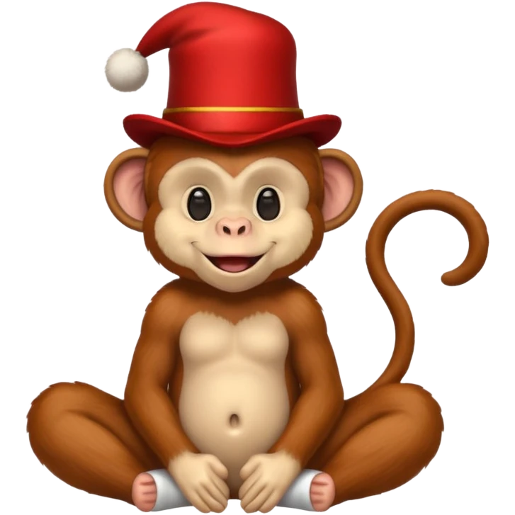 red circus monkey emoji