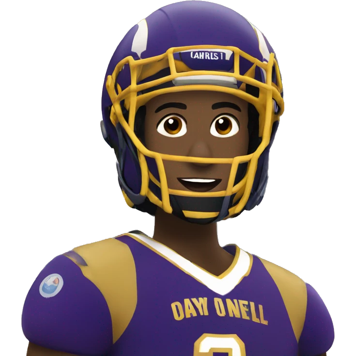 jayden daniels wearing jersey emoji