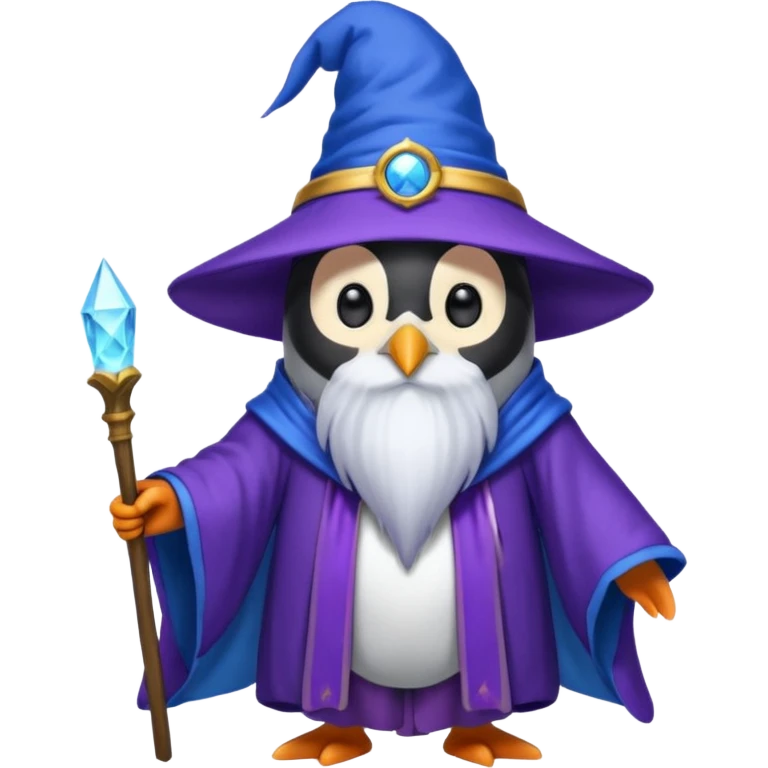 Penguin Wizard emoji