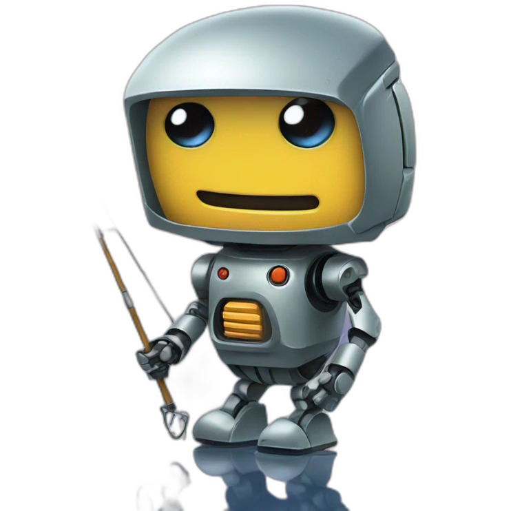 robot fishing emoji