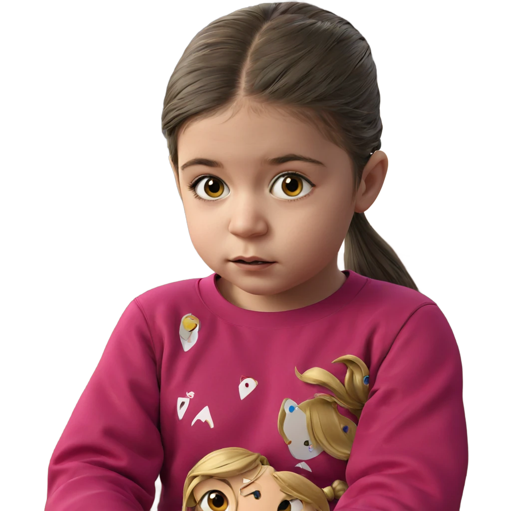 curious girl with ponytail emoji