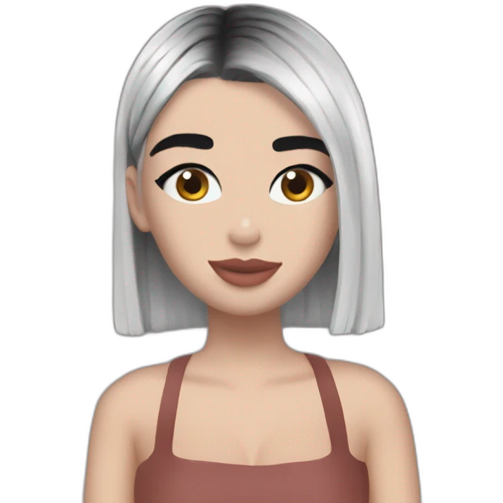 Dua lipa et Angèle  emoji