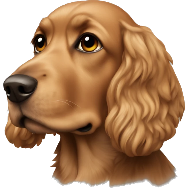 perro cocker bravo emoji
