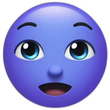 Cœur violet et bleu emoji
