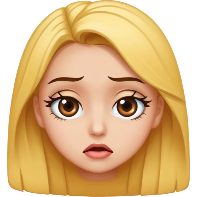 Baddie girl eye rolling at someone make sure they eye is twitching  emoji