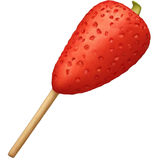 Red banadana on stick emoji
