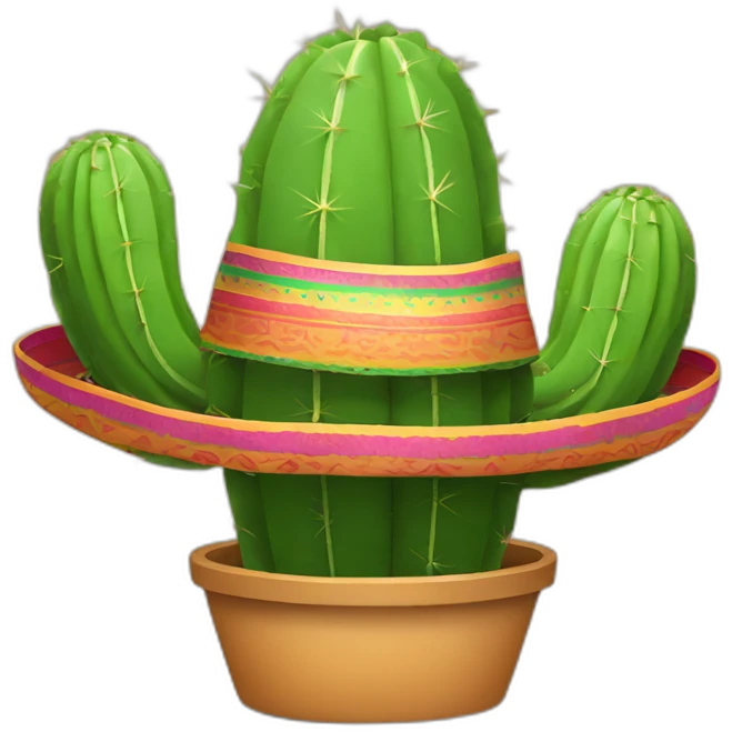 Cactus sombrero emoji