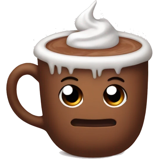 Hot cocoa cute emoji
