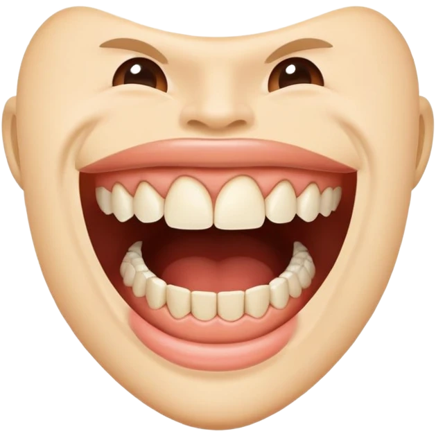 Humain qui mord  emoji