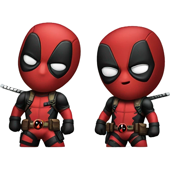 Cute deadpool character  emoji